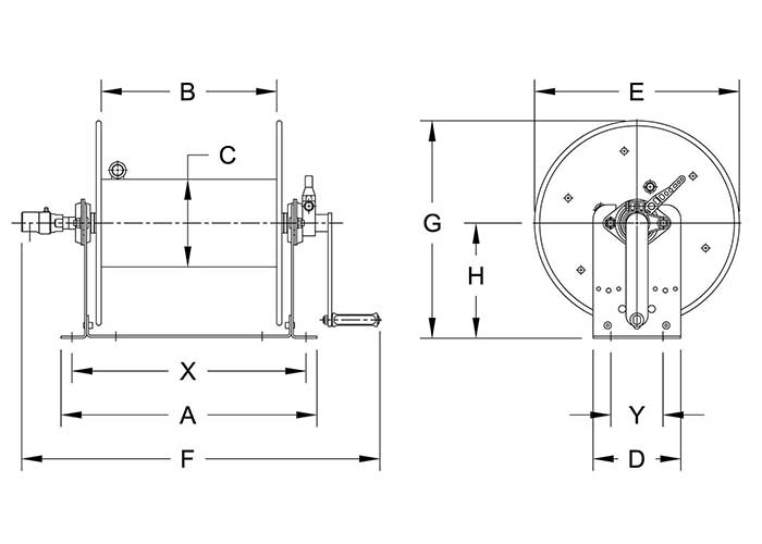 Dimensions for 1000 Series