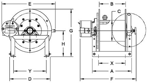Dimensions for 4100 Series