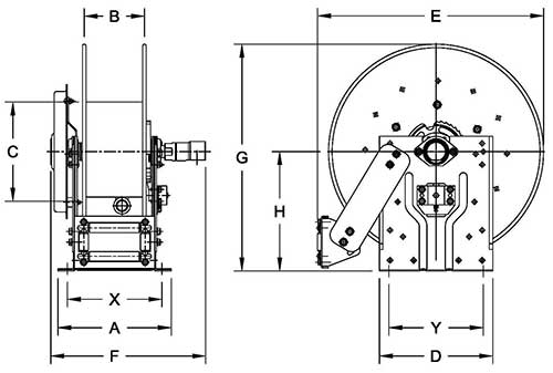 Dimensions for DEF Series