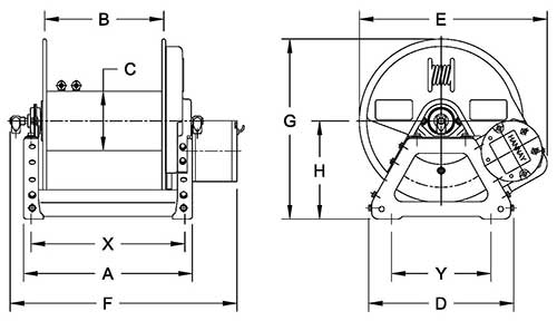 Dimensions for F2000 Series