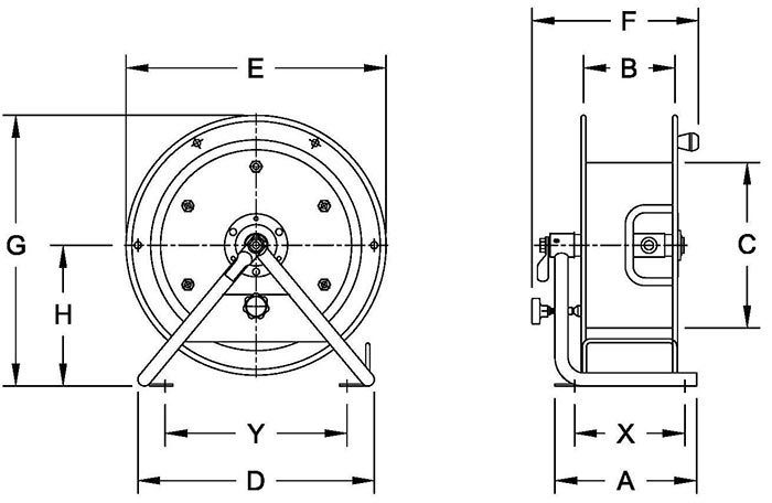 Dimensions for GCR Series