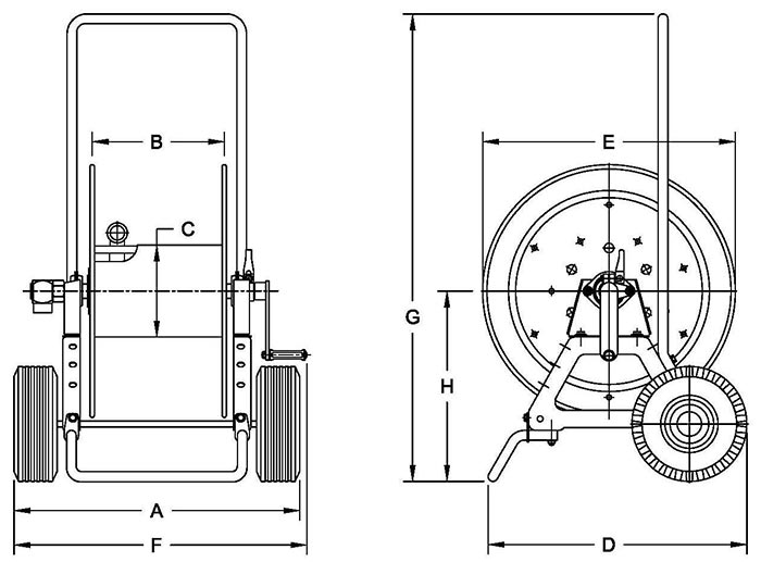 Dimensions for GHAT1200 Series
