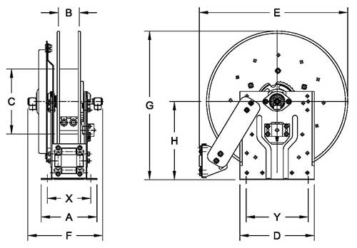 Dimensions for N600 Series