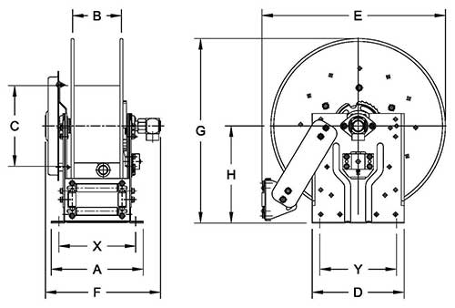 Dimensions for N800 Series