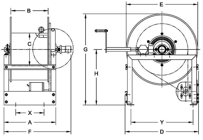 Dimensions for SF Series