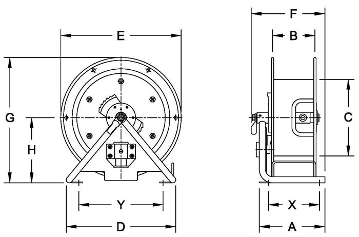 Dimensions for SGCR Series