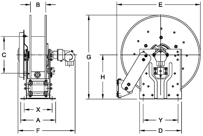 Dimensions for SPBN800 Series