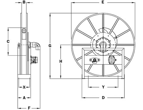 Dimensions for VAC-5000 Series